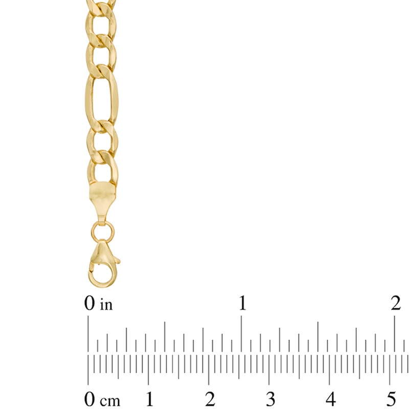 Main Image 2 of 5.8mm Figaro Chain Necklace in Hollow 14K Gold - 20"