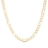 Thumbnail Image 1 of 7.2mm Figaro Chain Necklace in Hollow 14K Gold - 20"