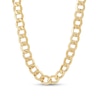 Thumbnail Image 1 of 11.3mm Curb Chain Necklace in Hollow 10K Gold - 22"