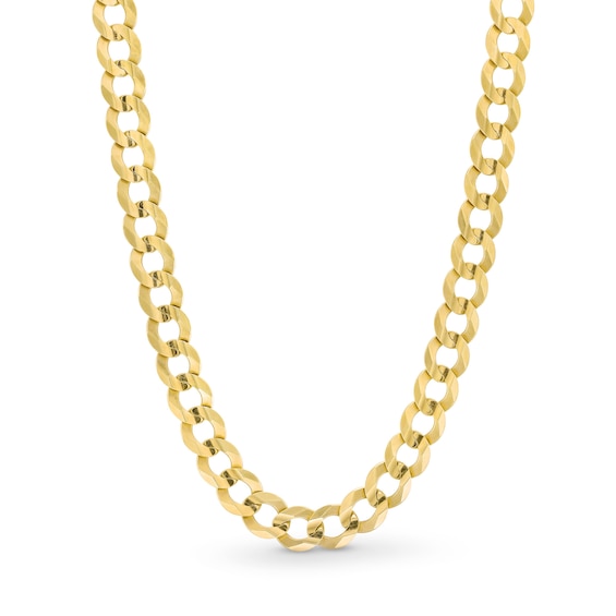 3.15mm Curb Chain Necklace in Solid 14K Gold - 20"