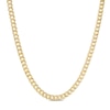 Thumbnail Image 1 of 5.7mm Diamond-Cut Miami Cuban Curb Chain Necklace in Hollow 10K Gold - 24"