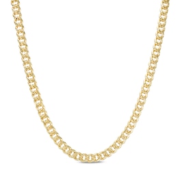 5.7mm Diamond-Cut Miami Cuban Curb Chain Necklace in Hollow 10K Gold - 24"