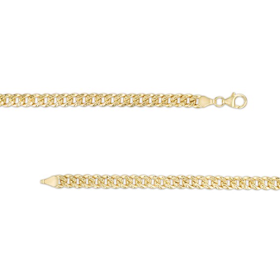 5.7mm Diamond-Cut Miami Cuban Curb Chain Necklace in Hollow 10K Gold - 24"