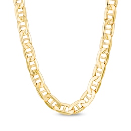 8.0mm Mariner Chain Necklace in Hollow 10K Gold - 24"