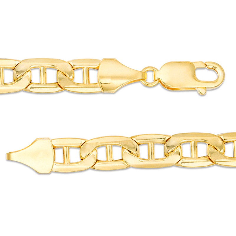 Main Image 2 of 8.0mm Mariner Chain Necklace in Hollow 10K Gold - 24"