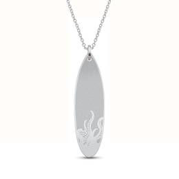 Engravable Surfboard Pendant (1 Line)