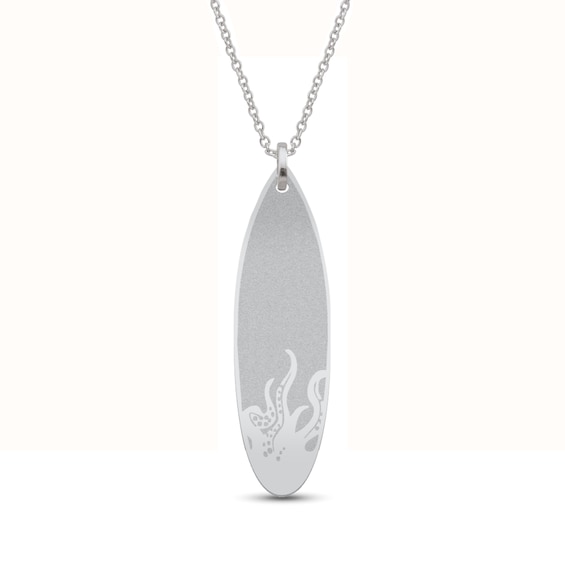 Engravable Surfboard Pendant (1 Line)