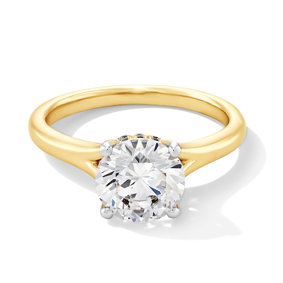 2 CT. T.w. Certified Lab-Grown Diamond Solitaire Split Shank Engagement Ring in 14K Gold (F/Vs2)