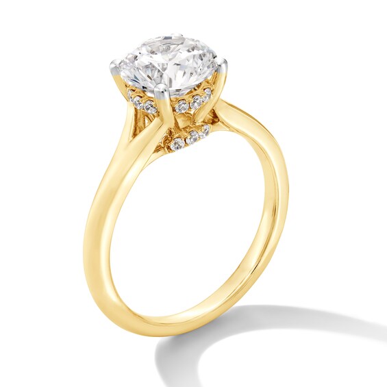 2 CT. T.w. Certified Lab-Grown Diamond Solitaire Split Shank Engagement Ring in 14K Gold (F/Vs2)