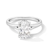 Thumbnail Image 1 of 2 CT. T.W. Oval Certified Lab-Grown Diamond Solitaire Split Shank Engagement Ring in 14K White Gold (F/VS2)