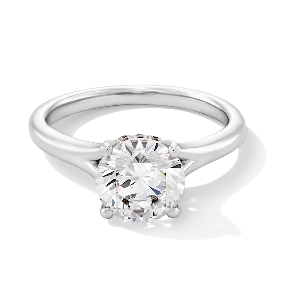 2 CT. T.w. Certified Lab-Grown Diamond Solitaire Split Shank Engagement Ring in 14K White Gold (F/Vs2)