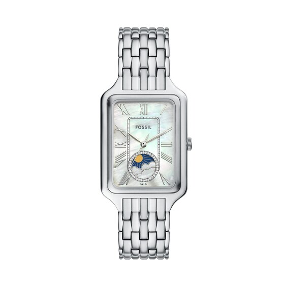 Ladies' Fossil Raquel Watch with Rectangular Mother-of-Pearl Dial (Model: Es5400)