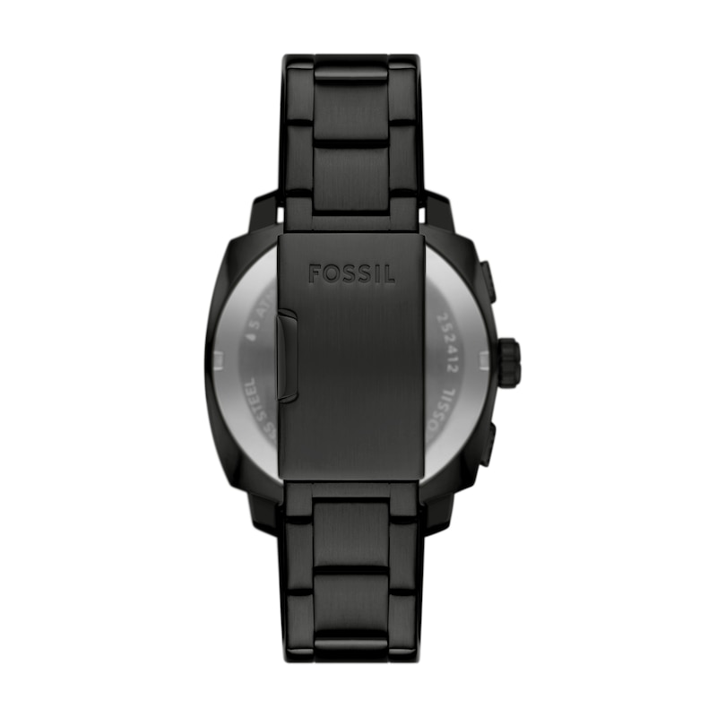 Main Image 2 of Men’s Fossil Machine Black IP Chronograph Watch with Textured Black Dial (Model: FS6097)