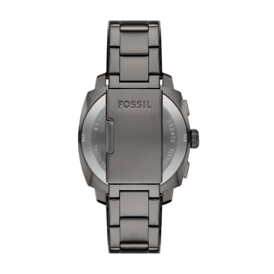 Menâs Fossil Machine Grey IP Chronograph Watch with Textured Black Dial (Model: Fs6098)