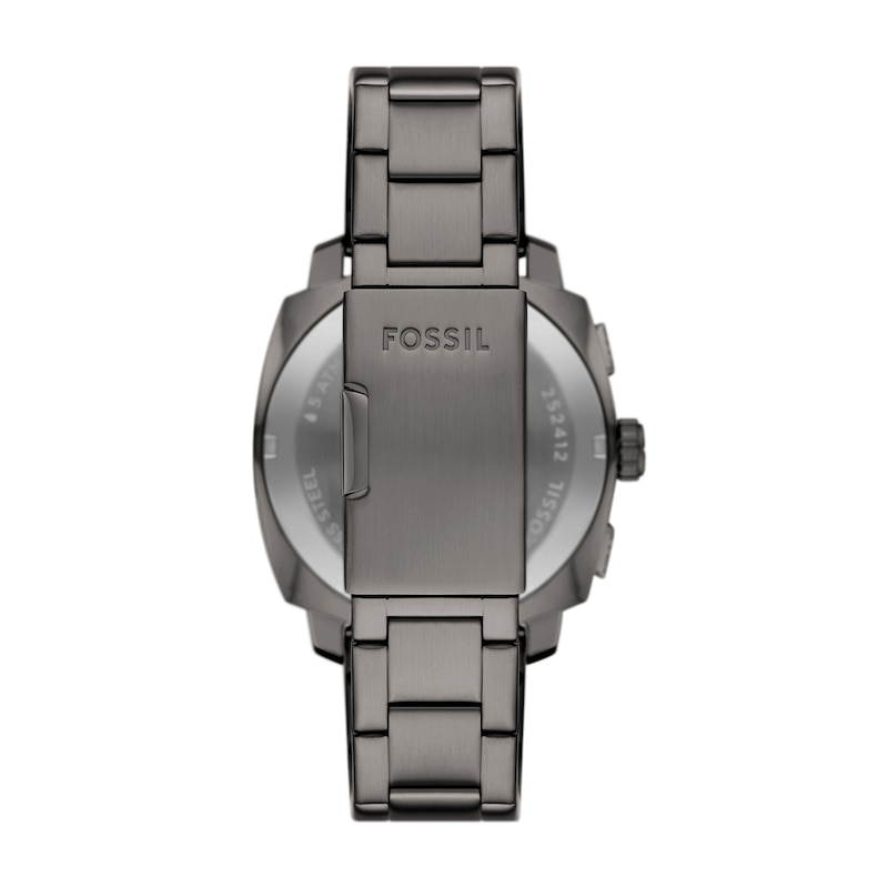 Main Image 2 of Men’s Fossil Machine Grey IP Chronograph Watch with Textured Black Dial (Model: FS6098)