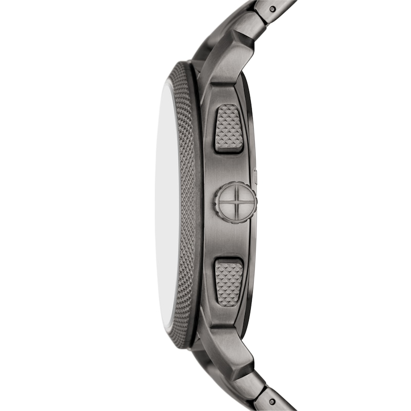 Main Image 3 of Men’s Fossil Machine Grey IP Chronograph Watch with Textured Black Dial (Model: FS6098)