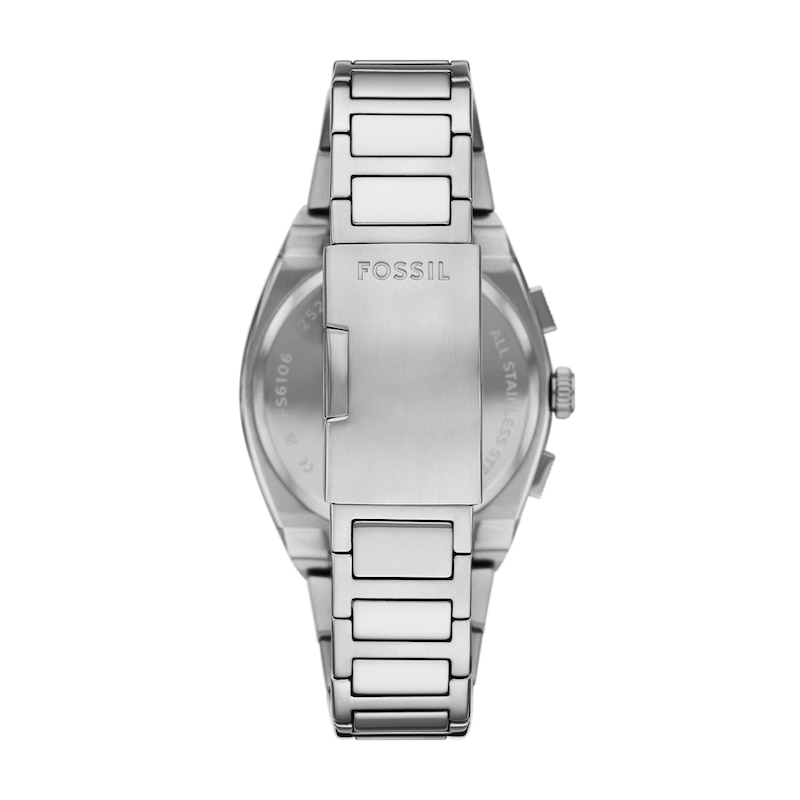 Main Image 2 of Men's Fossil Everett Chronograph Watch with Textured Light Blue Dial (Model: FS6105)
