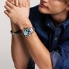 Thumbnail Image 4 of Men's Fossil Everett Chronograph Watch with Textured Light Blue Dial (Model: FS6105)