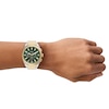 Thumbnail Image 5 of Men's Fossil Everett Two-Tone IP Chronograph Watch with Textured Green Dial (Model: FS6106)