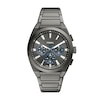 Thumbnail Image 1 of Men's Fossil Everett Grey IP Chronograph Watch with Textured Grey Dial (Model: FS6107)