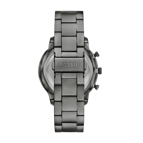 Men's Fossil Neutra Gunmetal Grey IP Chronograph Watch with Deep Blue Sunray Dial (Model: Fs6111)