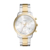 Thumbnail Image 1 of Men's Fossil Neutra Two-Tone IP Chronograph Watch with Silver-Tone Sunray Dial (Model: FS6112)