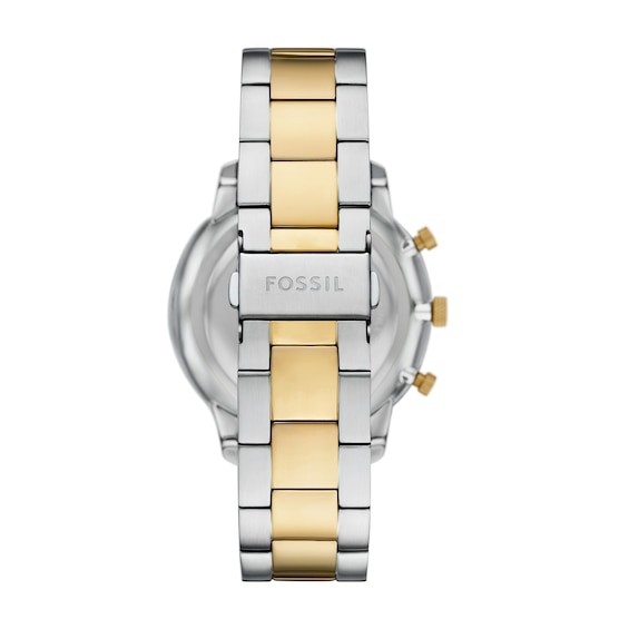 Men's Fossil Neutra Two-Tone IP Chronograph Watch with Silver-Tone Sunray Dial (Model: Fs6112)