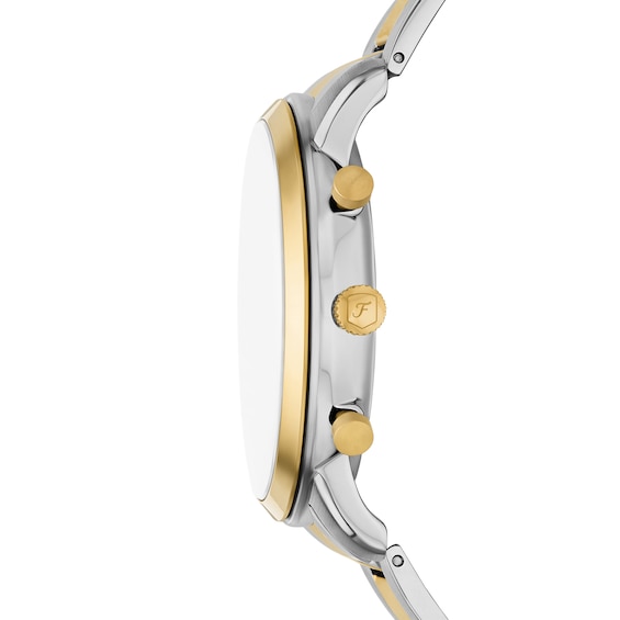 Men's Fossil Neutra Two-Tone IP Chronograph Watch with Silver-Tone Sunray Dial (Model: Fs6112)