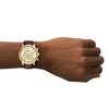 Thumbnail Image 5 of Men's Fossil Neutra Gold-Tone IP Brown Leather Strap Chronograph Watch with Gold-Tone Dial (Model: FS6113)