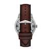 Thumbnail Image 2 of Men’s Fossil Townsman Brown Leather Strap Automatic Watch with Brushed Blue Skeleton Dial (Model: ME3267)