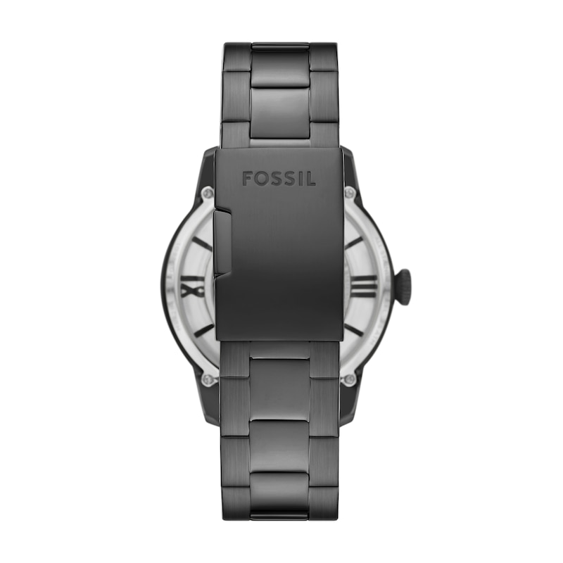 Main Image 2 of Men’s Fossil Townsman Gunmetal Grey IP Automatic Watch with Grey Skeleton Dial (Model: ME3268)