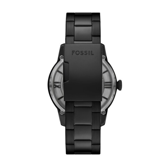 Menâs Fossil Townsman Black IP Automatic Watch with Black Skeleton Dial (Model: Me3269)
