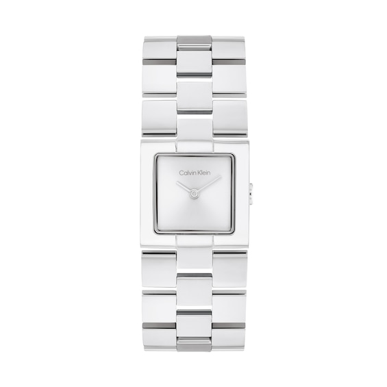 Ladies' Calvin Klein Meridian Watch with Square Silver-Tone Dial (Model: 25100088)
