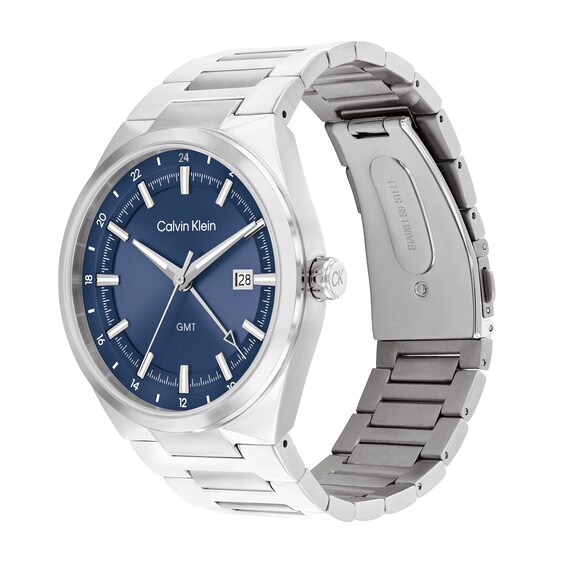 Men's Calvin Klein Distinguish GMT Watch with Blue Dial (Model: 25200488)