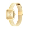Thumbnail Image 2 of Ladies' Calvin Klein Adore Gold-Tone IP Watch with Rectangular Gold-Tone Dial (Model: 25100099)