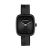 Thumbnail Image 1 of Ladies' Calvin Klein Adore Black IP Watch with Rectangular Black Dial (Model: 25100100)