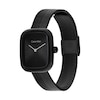 Thumbnail Image 2 of Ladies' Calvin Klein Adore Black IP Watch with Rectangular Black Dial (Model: 25100100)