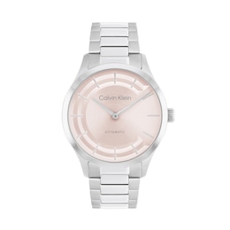 Ladies' Calvin Klein Iconic Automatic Watch with Pink Dial (Model: 25100102)