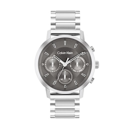 Men's Calvin Klein Gauge Chronograph Watch with Grey Dial (Model: 25200493)