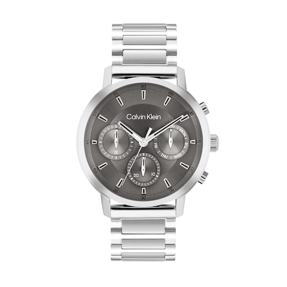 Men's Calvin Klein Gauge Chronograph Watch with Grey Dial (Model: 25200493)