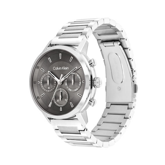 Men's Calvin Klein Gauge Chronograph Watch with Grey Dial (Model: 25200493)