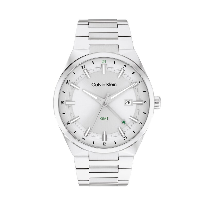Main Image 1 of Men's Calvin Klein Distinguish GMT Watch with Grey Dial (Model: 25200489)