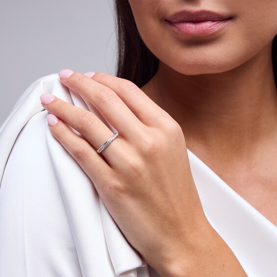 1/4 CT. T.w. Diamond Band in 14K White Gold