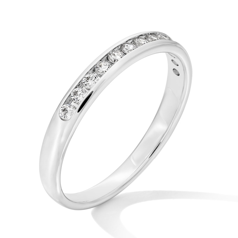 Main Image 3 of 1/4 CT. T.W. Diamond Band in 14K White Gold