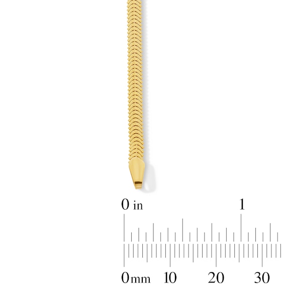 3.45mm Diamond-Cut Snake Chain Bracelet in Hollow 10K Gold - 7.5"