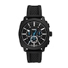 Thumbnail Image 1 of Men’s Fossil Machine Black IP Silicone Strap Chronograph Watch with Textured Black Dial (Model: FS6099)