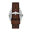 Thumbnail Image 2 of Men’s Fossil Machine Brown Leather Strap Chronograph Watch with Textured Green Dial (Model: FS6100)