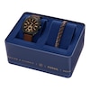 Thumbnail Image 5 of Men’s Fossil Machine Black IP Brown Leather Strap Chronograph Watch and Leather Bracelet Box Set (Model: FS6102SET)
