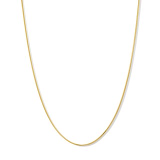 Main Image 1 of 1.2mm Diamond-Cut Snake Chain Necklace in Hollow 10K Gold - 18"