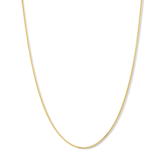 1.2mm Diamond-Cut Snake Chain Necklace in Hollow 10K Gold - 18"